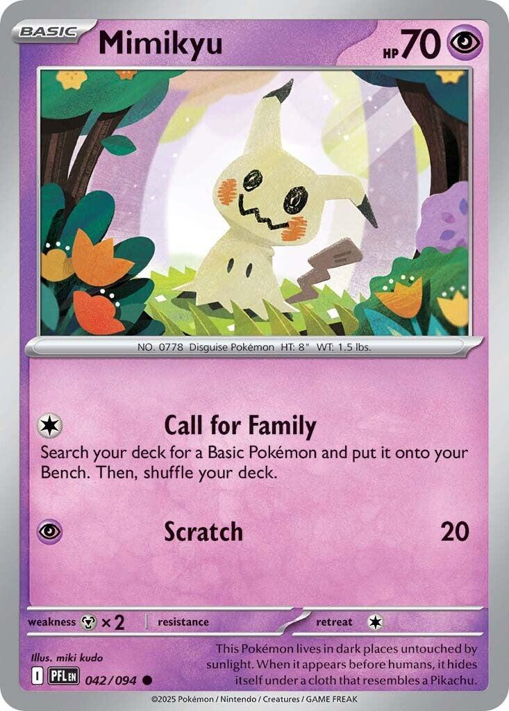 Mimikyu (042/094) [Mega Evolution: Phantasmal Flames] | Jack's On Queen