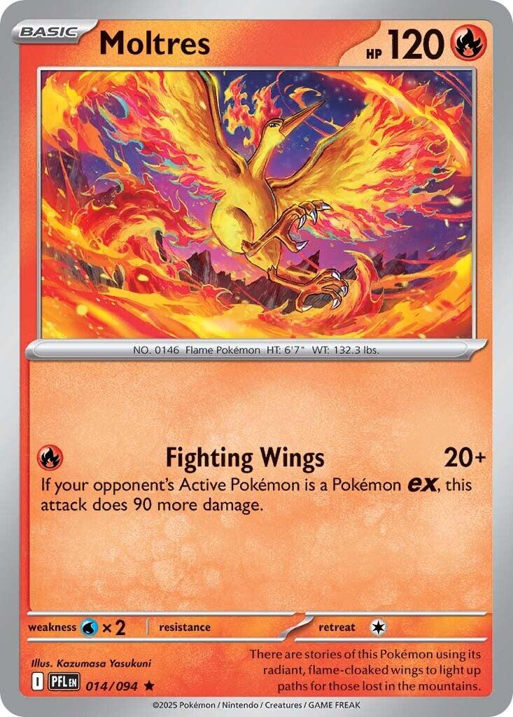 Moltres (014/094) [Mega Evolution: Phantasmal Flames] | Jack's On Queen