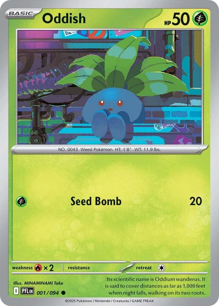 Oddish (001/094) [Mega Evolution: Phantasmal Flames] | Jack's On Queen