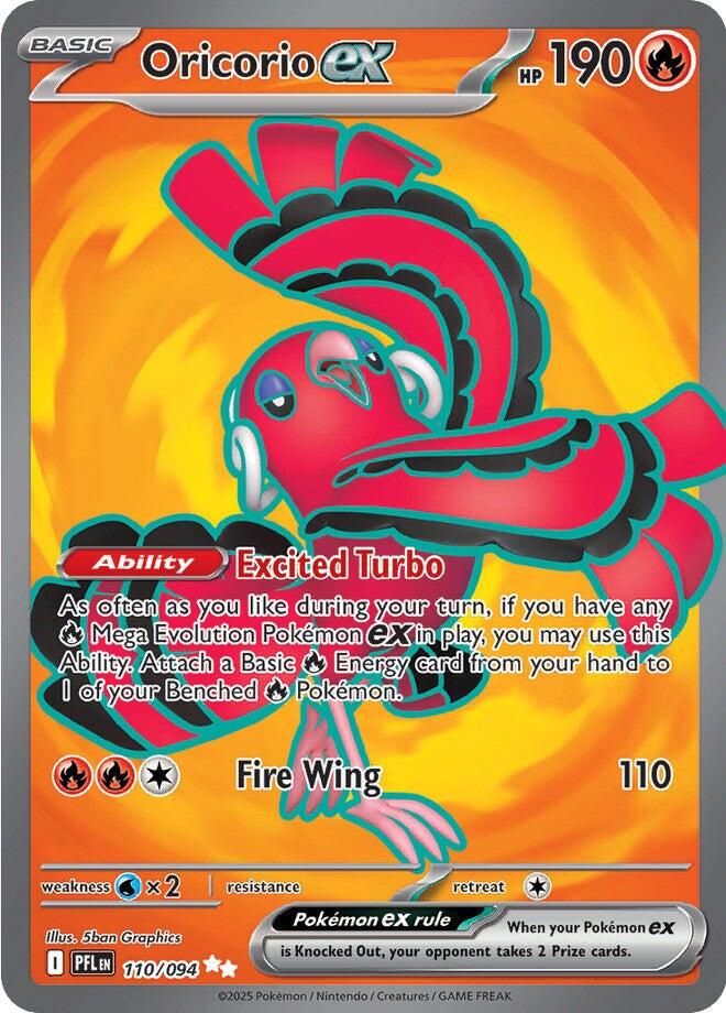 Oricorio ex (110/094) [Mega Evolution: Phantasmal Flames] | Jack's On Queen