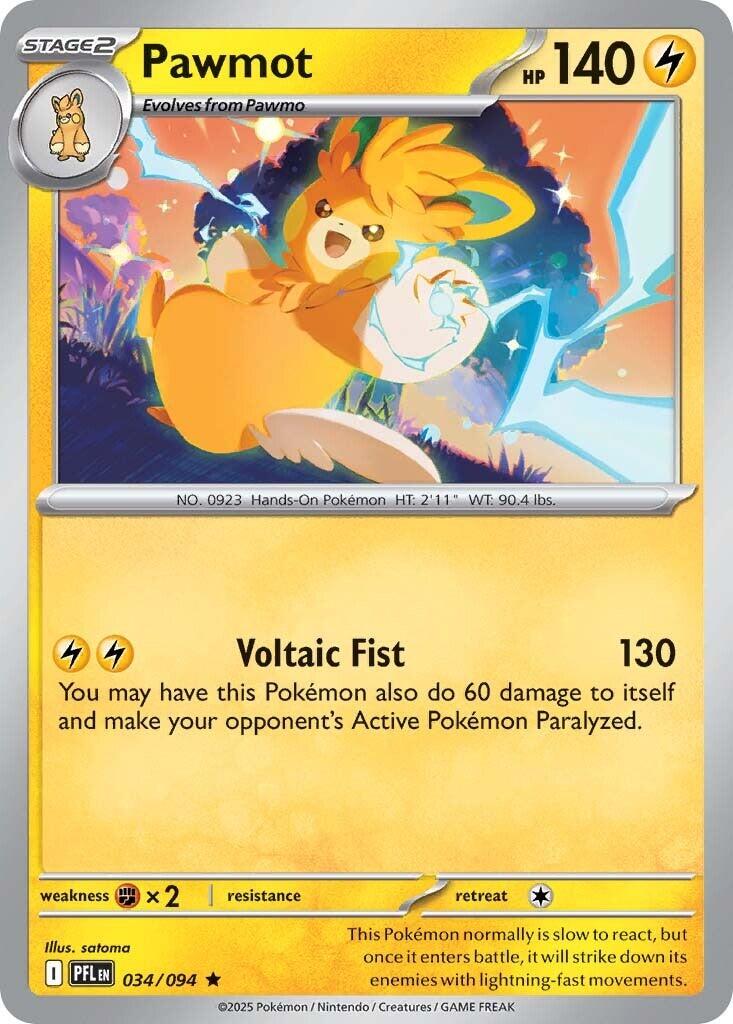 Pawmot (034/094) [Mega Evolution: Phantasmal Flames] | Jack's On Queen