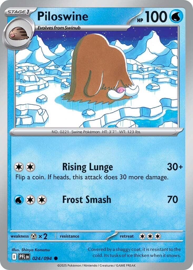 Piloswine (024/094) [Mega Evolution: Phantasmal Flames] | Jack's On Queen