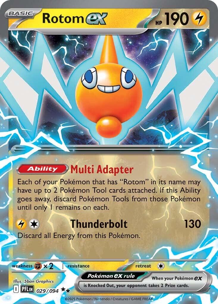 Rotom ex (029/094) [Mega Evolution: Phantasmal Flames] | Jack's On Queen