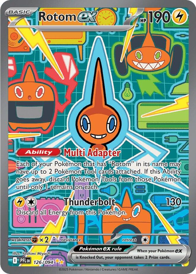 Rotom ex (126/094) [Mega Evolution: Phantasmal Flames] | Jack's On Queen