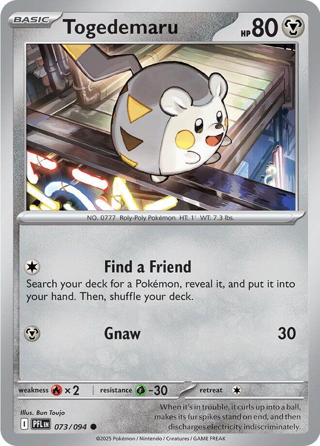 Togedemaru (073/094) [Mega Evolution: Phantasmal Flames] | Jack's On Queen
