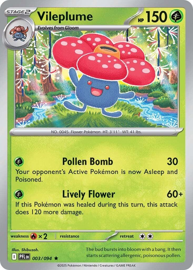 Vileplume (003/094) [Mega Evolution: Phantasmal Flames] | Jack's On Queen