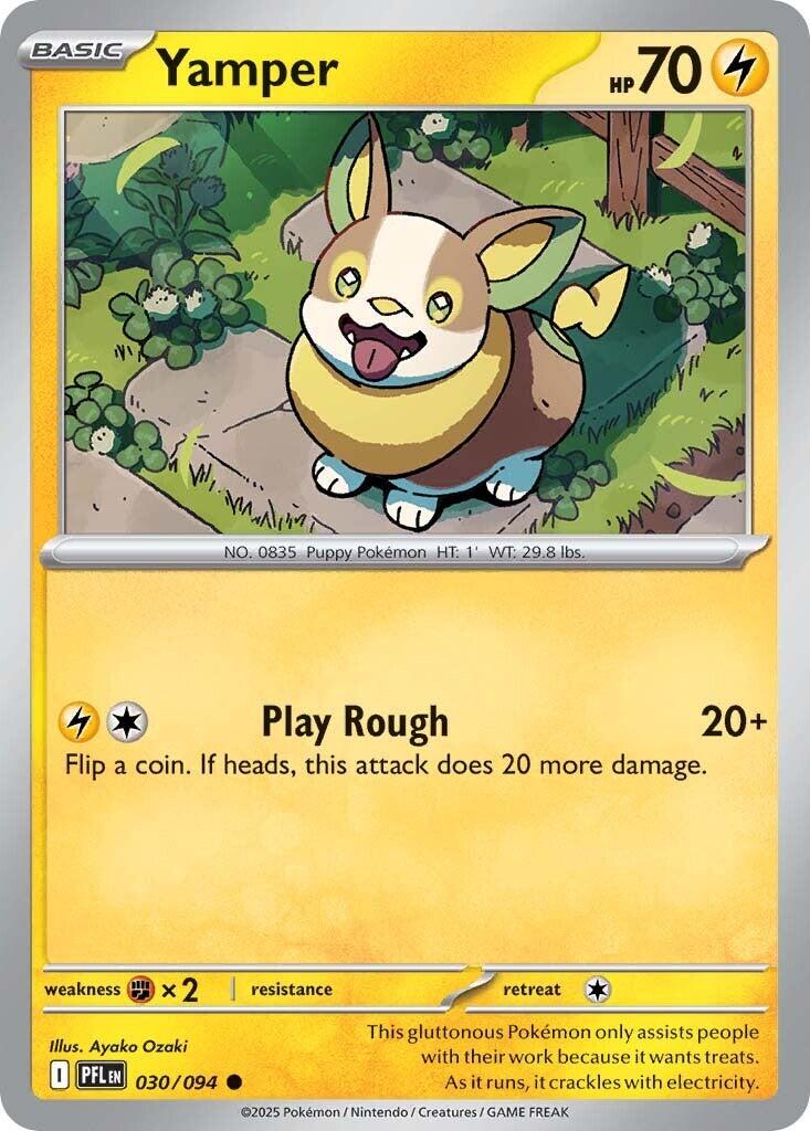 Yamper (030/094) [Mega Evolution: Phantasmal Flames] | Jack's On Queen