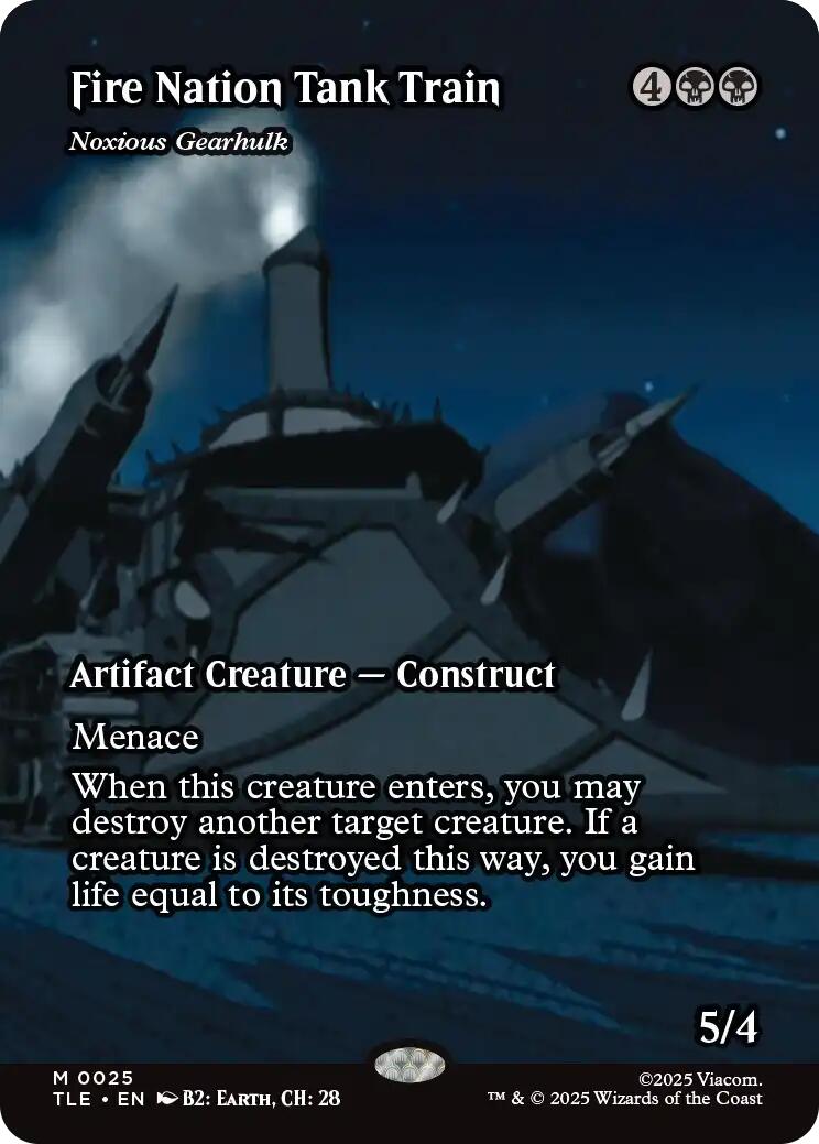 Fire Nation Tank Train - Noxious Gearhulk (Borderless) [Avatar: The Last Airbender: Eternal-Legal] | Jack's On Queen