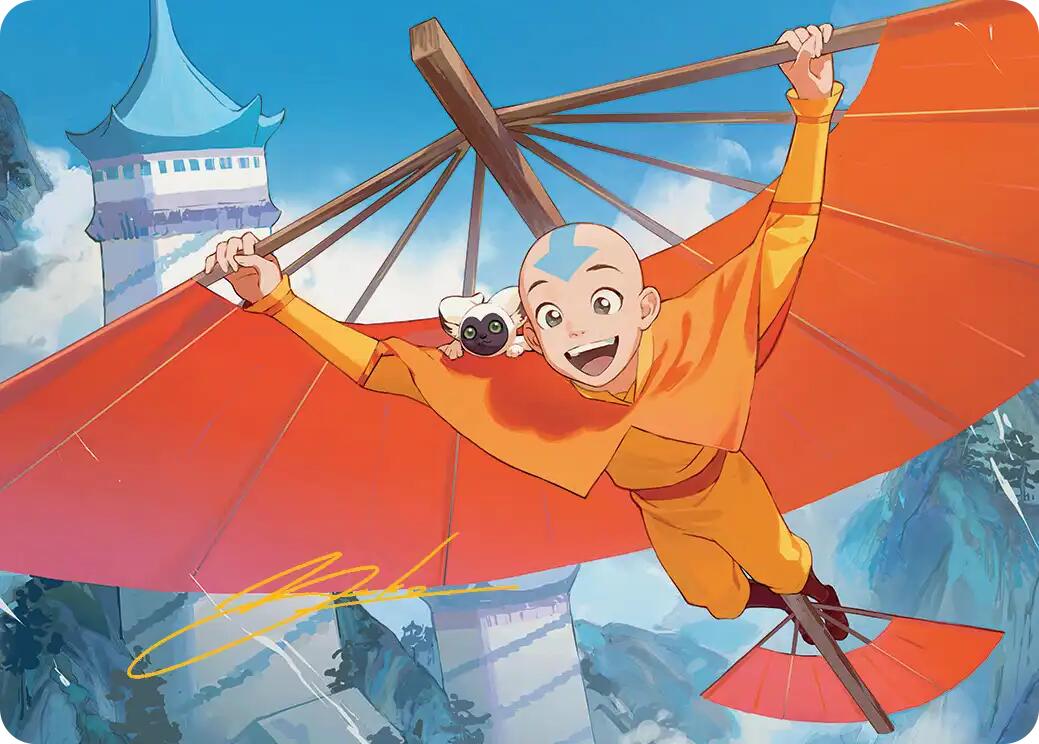 Aang, the Last Airbender Art Card (Gold-Stamped Signature) [Avatar: The Last Airbender Art Series] | Jack's On Queen