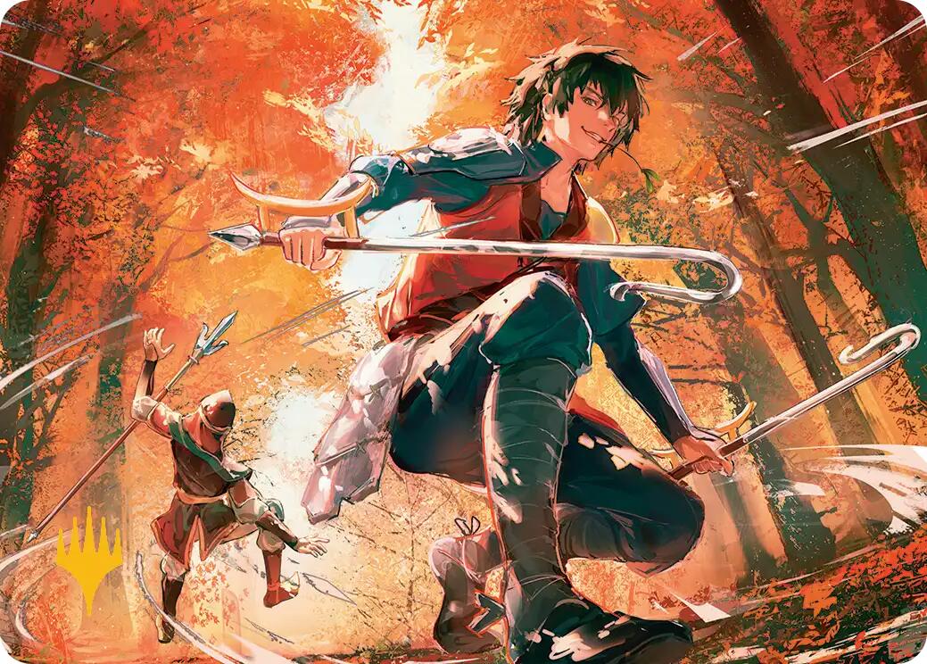 Jet, Rebel Leader Art Card (Gold-Stamped Planeswalker Symbol) [Avatar: The Last Airbender Art Series] | Jack's On Queen