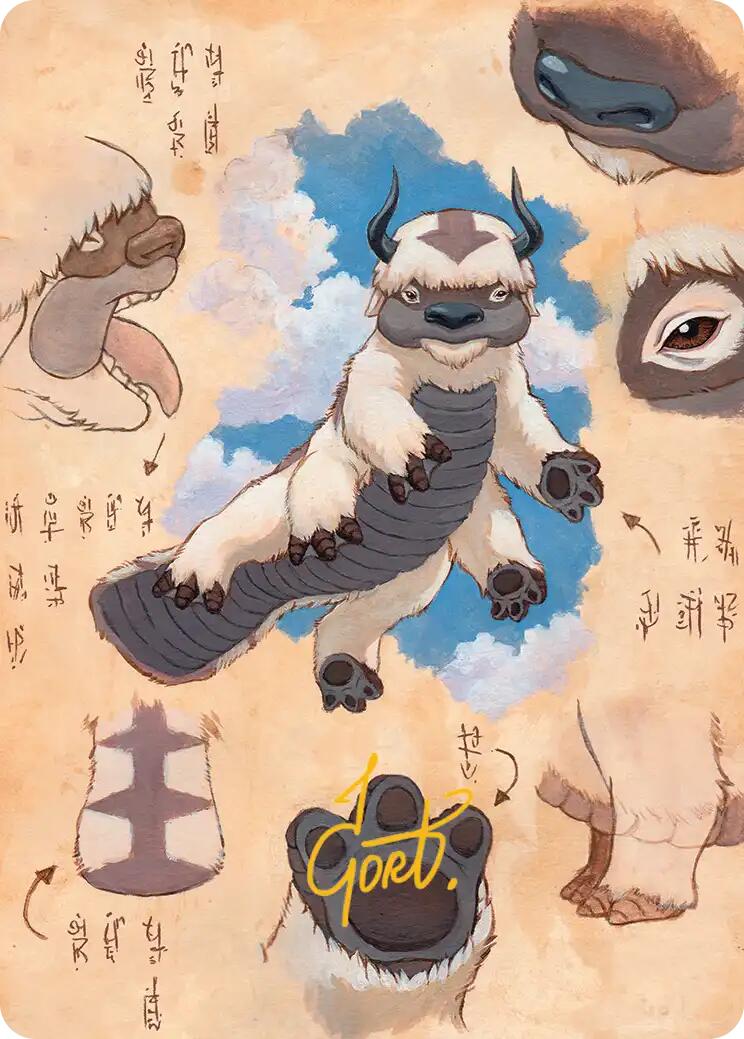 Appa, Steadfast Guardian Art Card (Gold-Stamped Signature) [Avatar: The Last Airbender Art Series] | Jack's On Queen