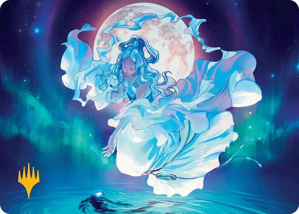 Yue, the Moon Spirit Art Card (Gold-Stamped Planeswalker Symbol) [Avatar: The Last Airbender Art Series] | Jack's On Queen