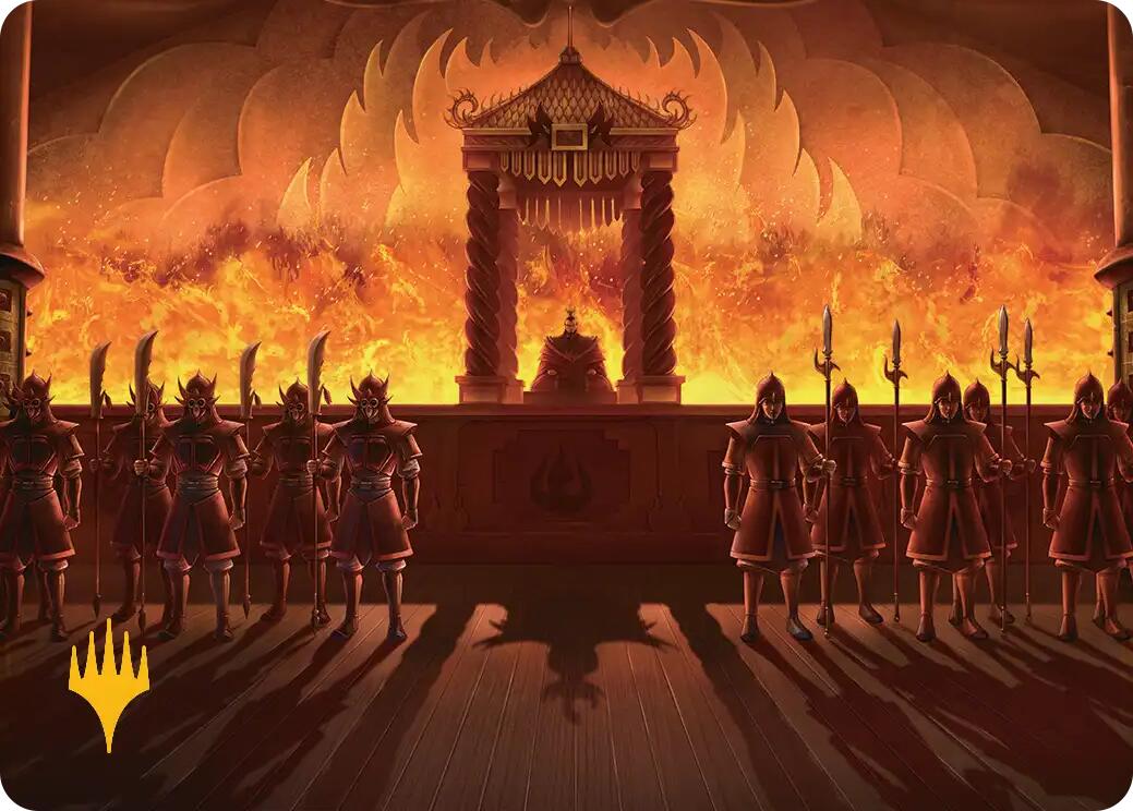 Fire Lord Ozai Art Card (Gold-Stamped Planeswalker Symbol) [Avatar: The Last Airbender Art Series] | Jack's On Queen