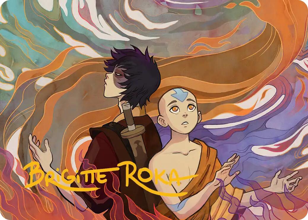 Fated Firepower Art Card (Gold-Stamped Signature) [Avatar: The Last Airbender Art Series] | Jack's On Queen