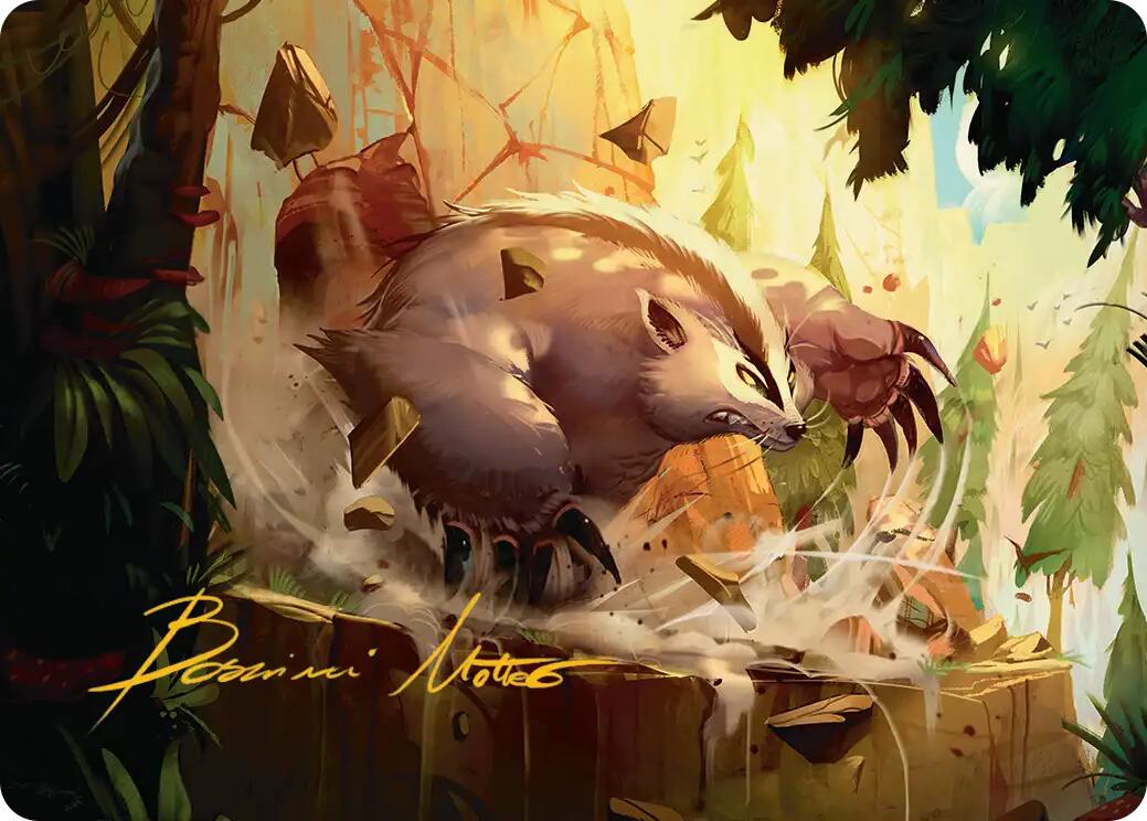 Badgermole Art Card (Gold-Stamped Signature) [Avatar: The Last Airbender Art Series] | Jack's On Queen