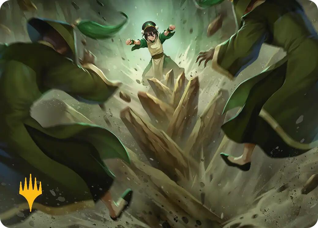 Rockalanche Art Card (Gold-Stamped Planeswalker Symbol) [Avatar: The Last Airbender Art Series] | Jack's On Queen