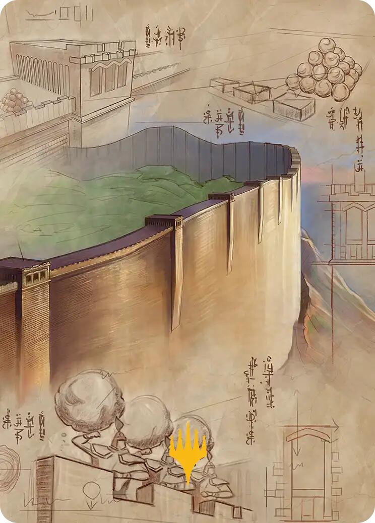 The Walls of Ba Sing Se Art Card (Gold-Stamped Planeswalker Symbol) [Avatar: The Last Airbender Art Series] | Jack's On Queen