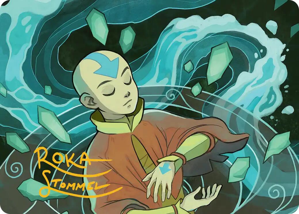 Aang, at the Crossroads Art Card (Gold-Stamped Signature) [Avatar: The Last Airbender Art Series] | Jack's On Queen