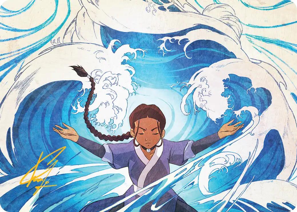 Katara, Water Tribe's Hope Art Card (Gold-Stamped Signature) [Avatar: The Last Airbender Art Series] | Jack's On Queen