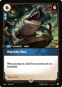 Riptide Rex (092/298) [Riftbound Organized Play Promotional Cards] | Jack's On Queen