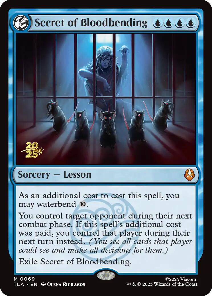 Secret of Bloodbending [Avatar: The Last Airbender Prerelease Cards] | Jack's On Queen