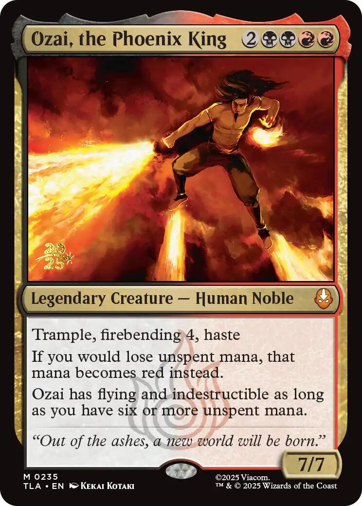 Ozai, the Phoenix King [Avatar: The Last Airbender Prerelease Cards] | Jack's On Queen