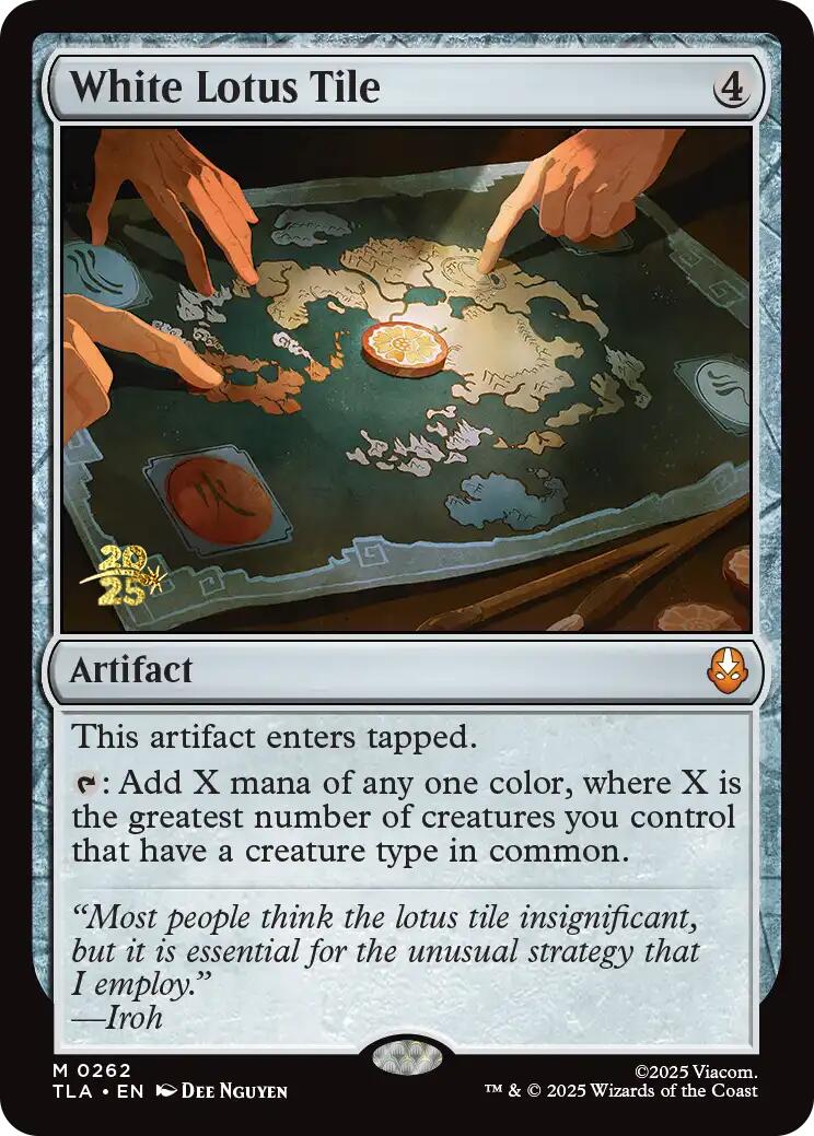 White Lotus Tile [Avatar: The Last Airbender Prerelease Cards] | Jack's On Queen