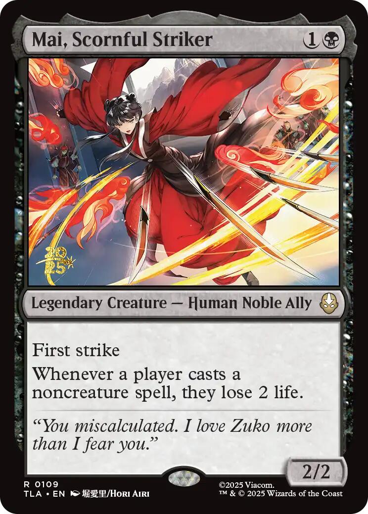 Mai, Scornful Striker [Avatar: The Last Airbender Prerelease Cards] | Jack's On Queen