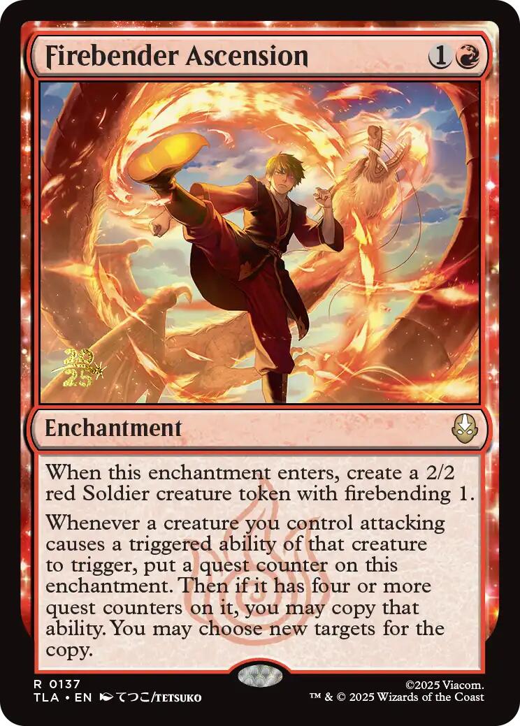 Firebender Ascension [Avatar: The Last Airbender Prerelease Cards] | Jack's On Queen
