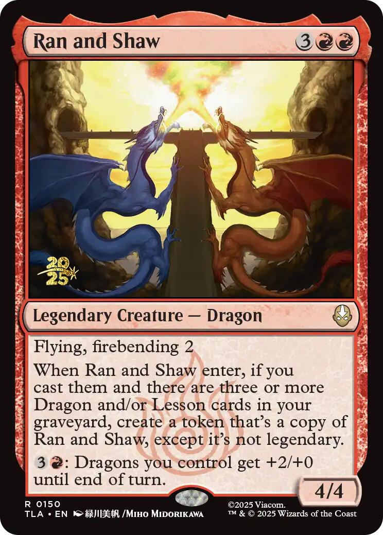 Ran and Shaw [Avatar: The Last Airbender Prerelease Cards] | Jack's On Queen