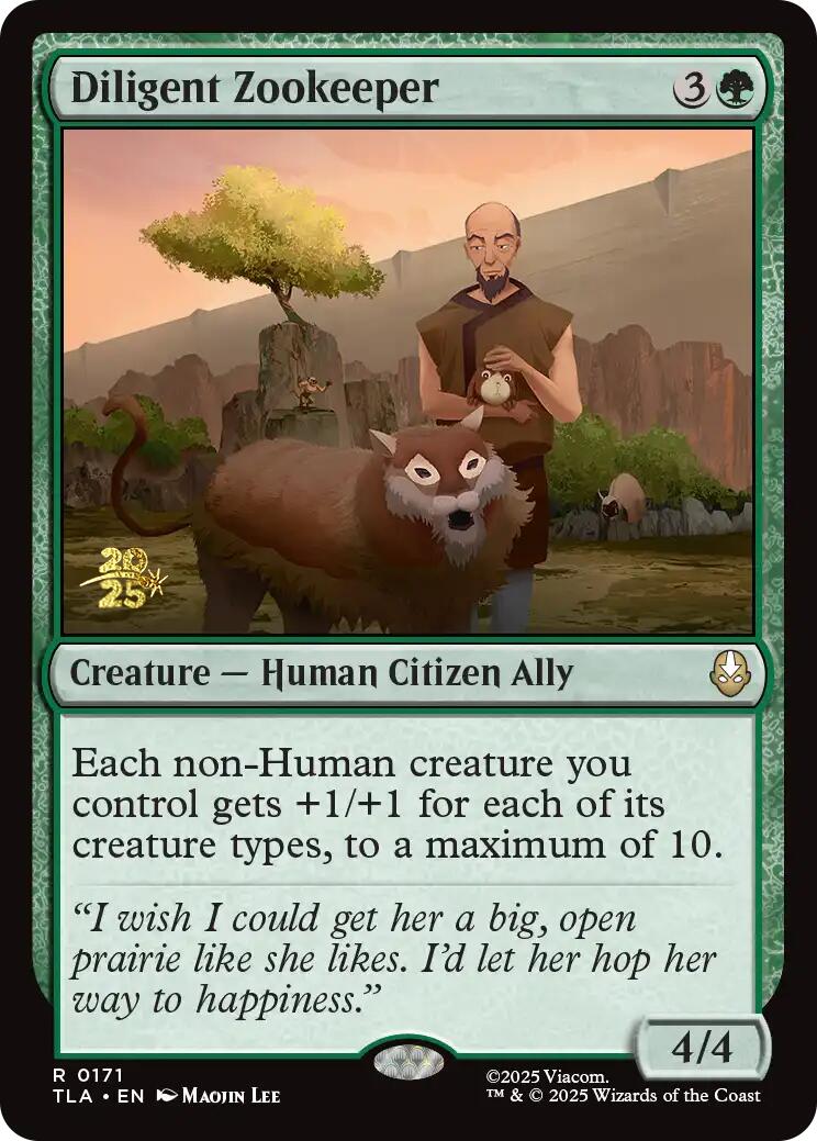 Diligent Zookeeper [Avatar: The Last Airbender Prerelease Cards] | Jack's On Queen
