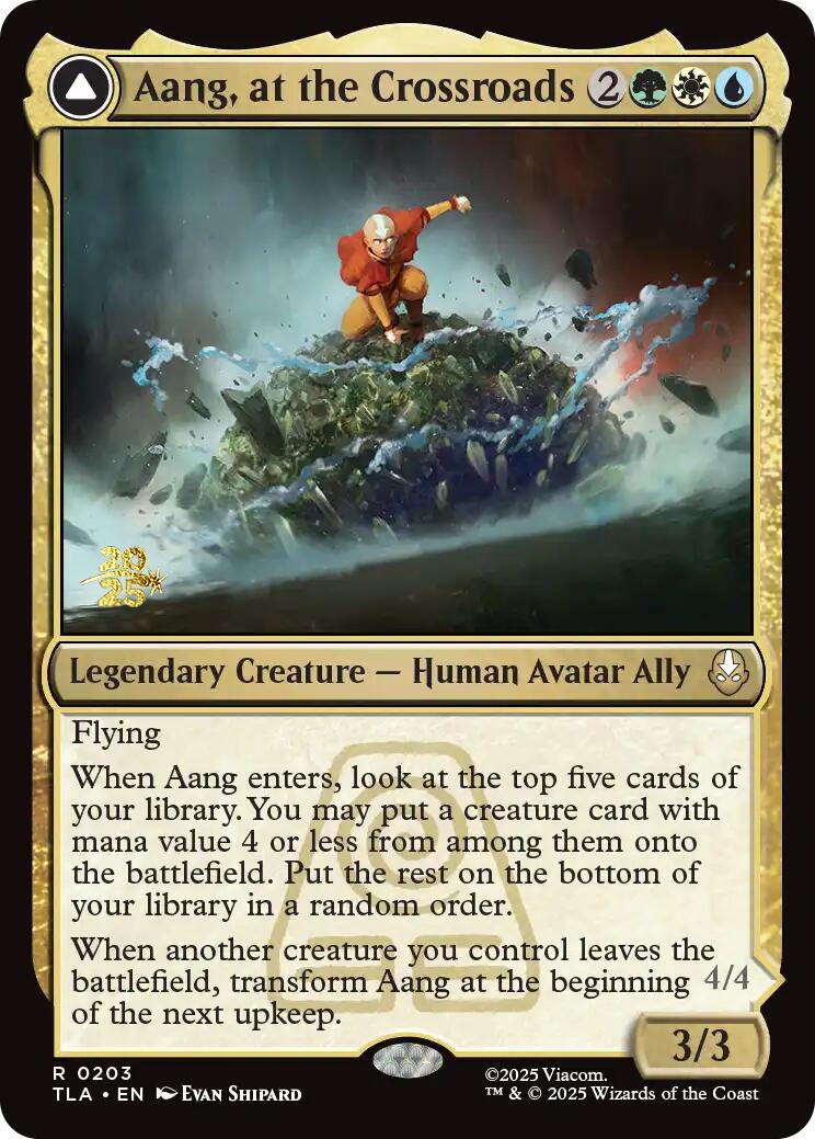 Aang, at the Crossroads [Avatar: The Last Airbender Prerelease Cards] | Jack's On Queen