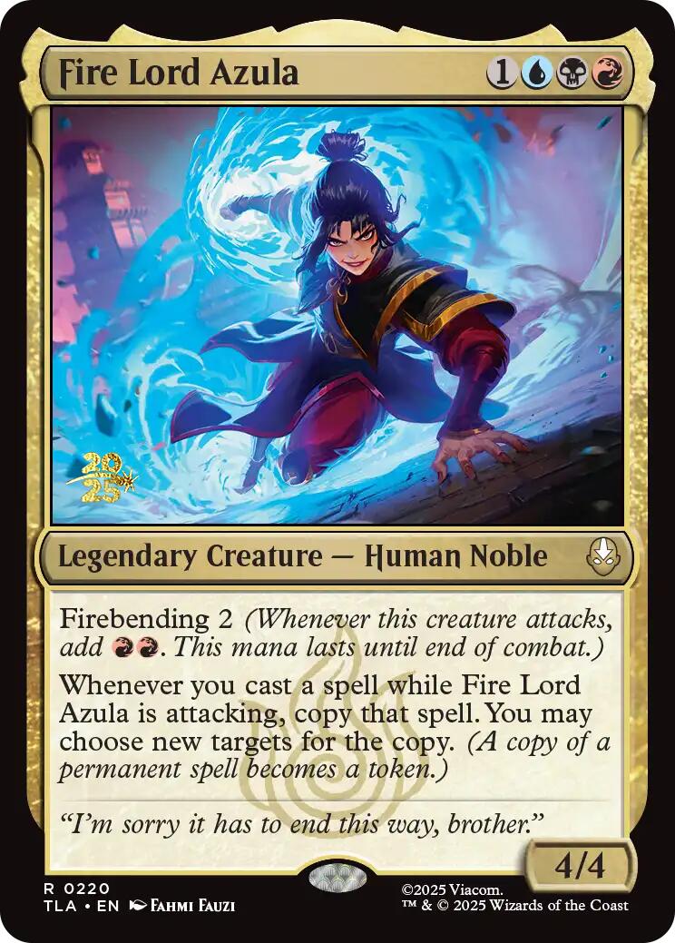Fire Lord Azula [Avatar: The Last Airbender Prerelease Cards] | Jack's On Queen