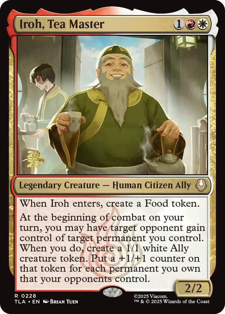 Iroh, Tea Master [Avatar: The Last Airbender Prerelease Cards] | Jack's On Queen