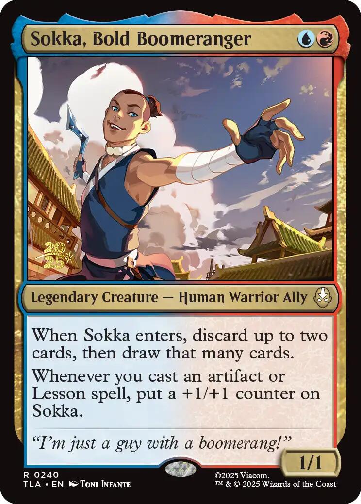 Sokka, Bold Boomeranger [Avatar: The Last Airbender Prerelease Cards] | Jack's On Queen