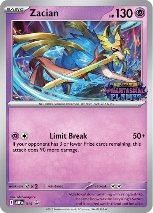 Zacian (015) (Prerelease) [Mega Evolution Promo] | Jack's On Queen