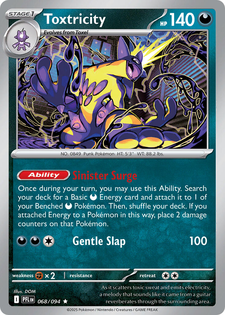 Toxtricity (068/094) (Theme Deck Exclusive) [Mega Evolution: Phantasmal Flames] | Jack's On Queen