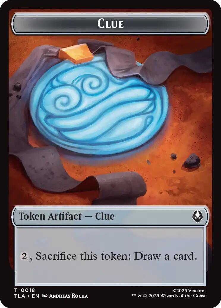 Ally (0007) // Clue (0018) Double-Sided Token [Avatar: The Last Airbender Tokens] | Jack's On Queen