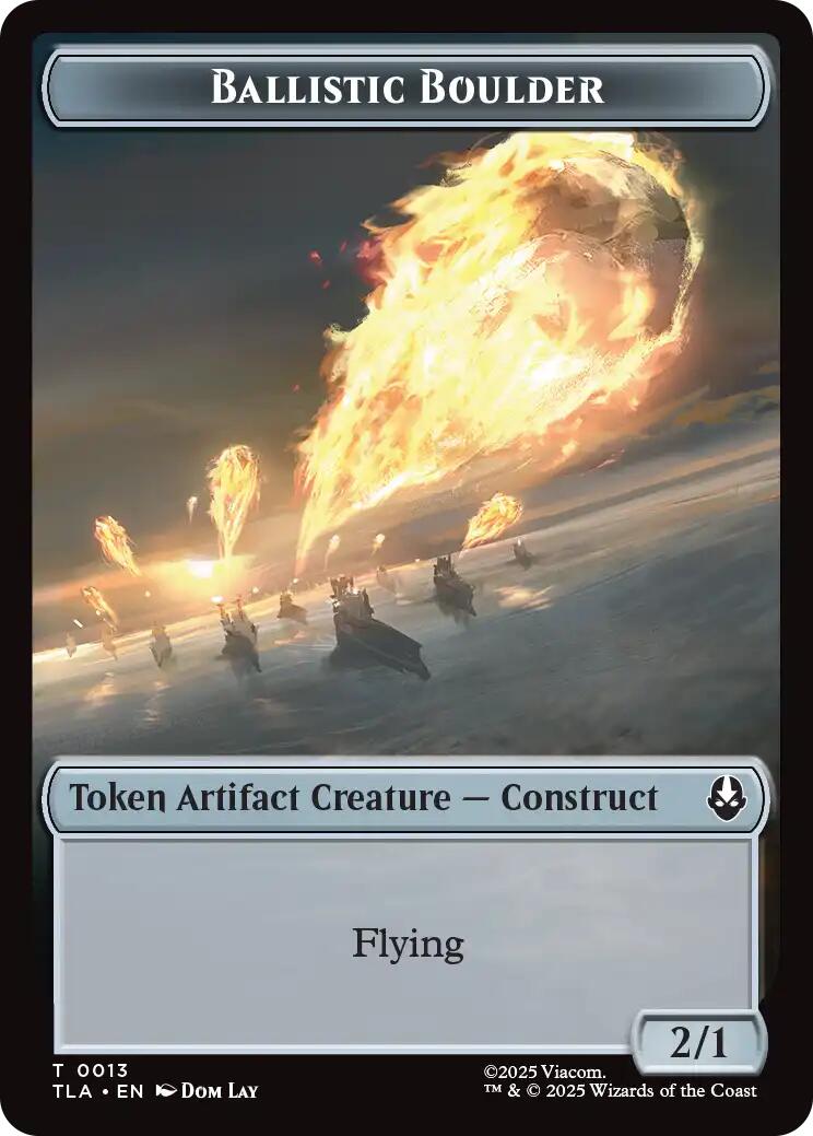 Ballistic Boulder // Soldier (0011) Double-Sided Token [Avatar: The Last Airbender Tokens] | Jack's On Queen