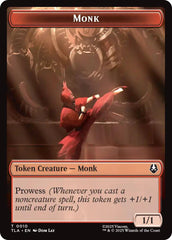 Monk // Food (0021) Double-Sided Token [Avatar: The Last Airbender Tokens] | Jack's On Queen