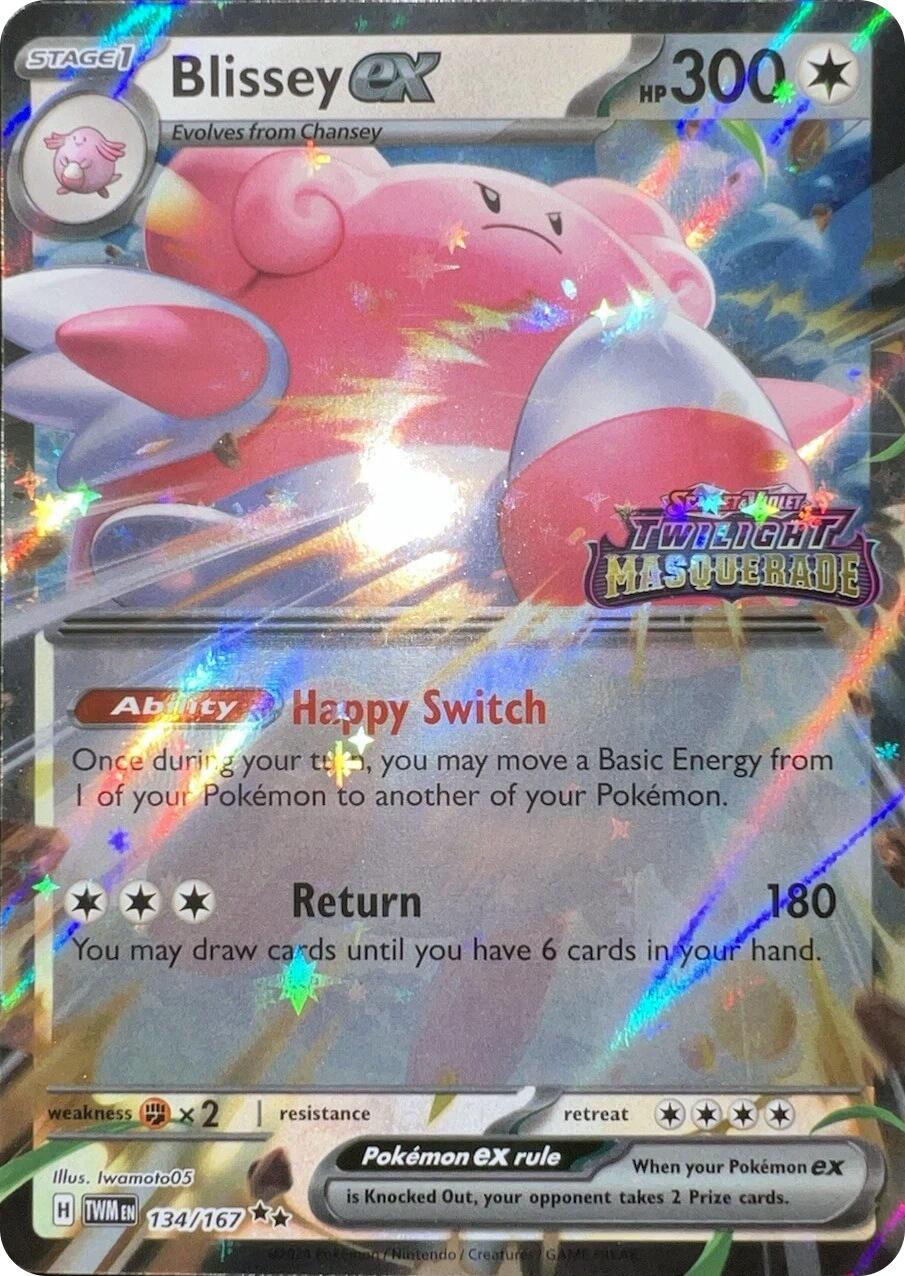 Blissey ex (134/167) (Cosmos Holo) [Scarlet & Violet: Twilight Masquerade] | Jack's On Queen