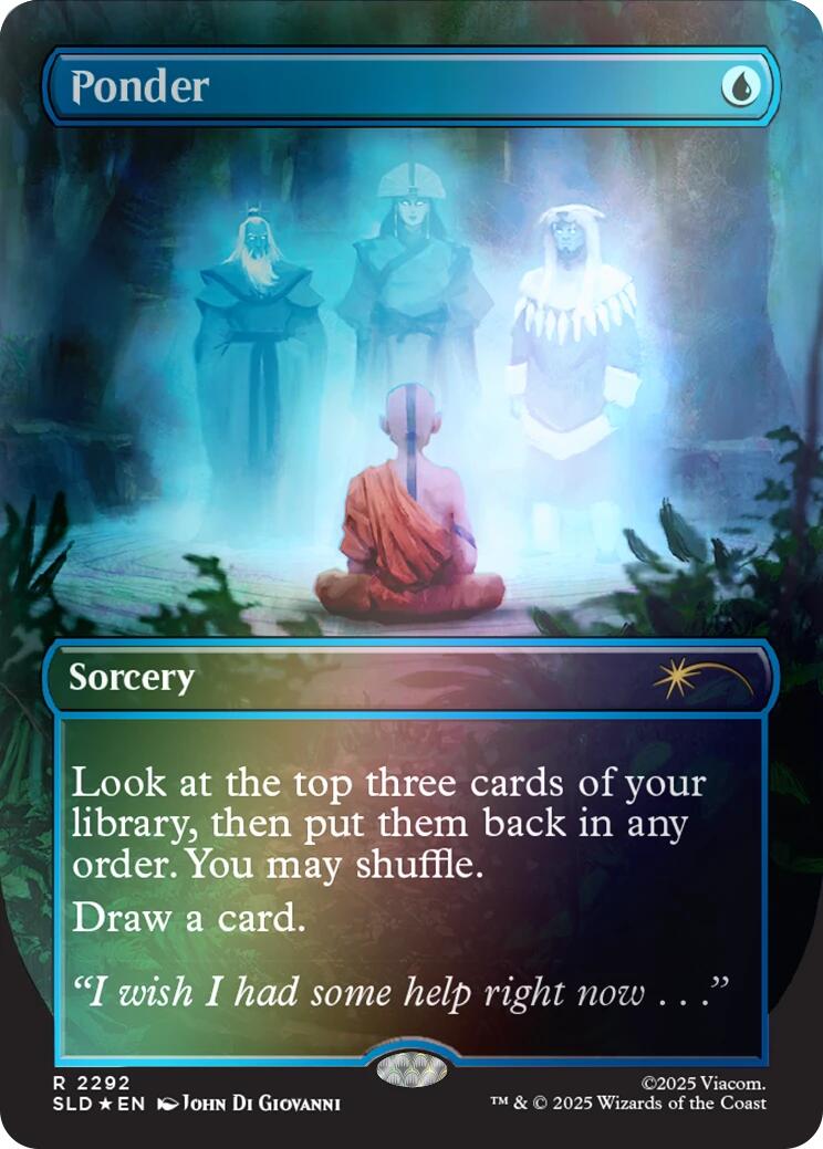 Ponder (2292) (Rainbow Foil) [Secret Lair Drop Series] | Jack's On Queen