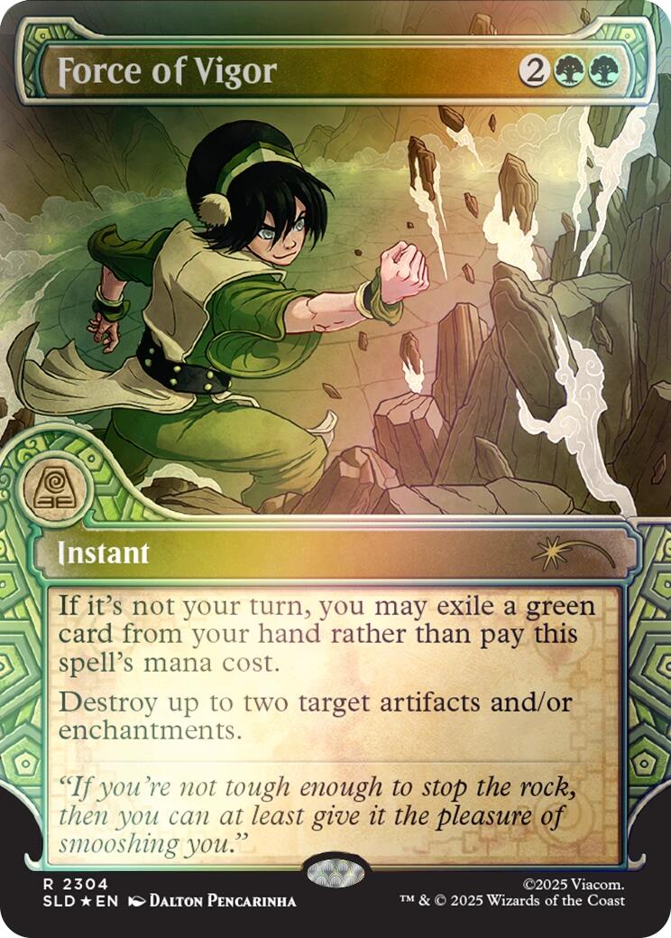 Force of Vigor (Rainbow Foil) [Secret Lair Drop Series] | Jack's On Queen