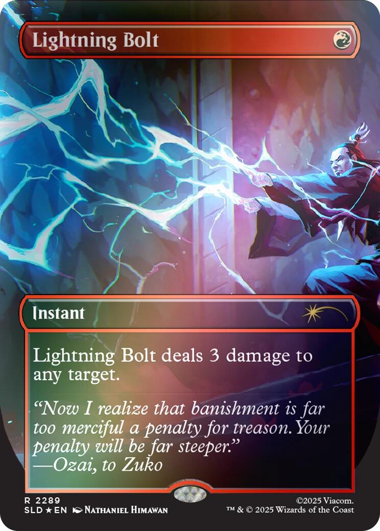 Lightning Bolt (2289) (Rainbow Foil) [Secret Lair Drop Series] | Jack's On Queen