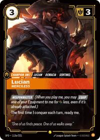 Lucian - Merciless (Alternate Art) (113a/221) [Spiritforged] | Jack's On Queen