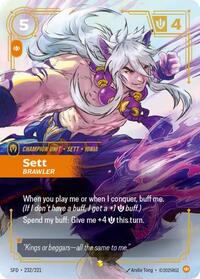 Sett - Brawler (Overnumbered) (232/221) [Spiritforged] | Jack's On Queen