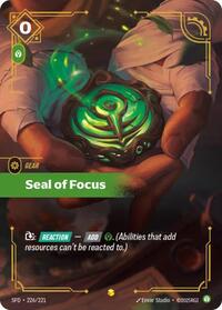 Seal of Focus (Overnumbered) (226/221) [Spiritforged] | Jack's On Queen