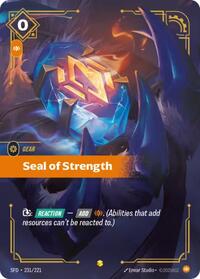 Seal of Strength (Overnumbered) (231/221) [Spiritforged] | Jack's On Queen