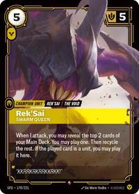 Rek'Sai - Swarm Queen (170/221) [Spiritforged] | Jack's On Queen