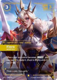 Fiora - Worthy (Alternate Art) (180a/221) [Spiritforged] | Jack's On Queen